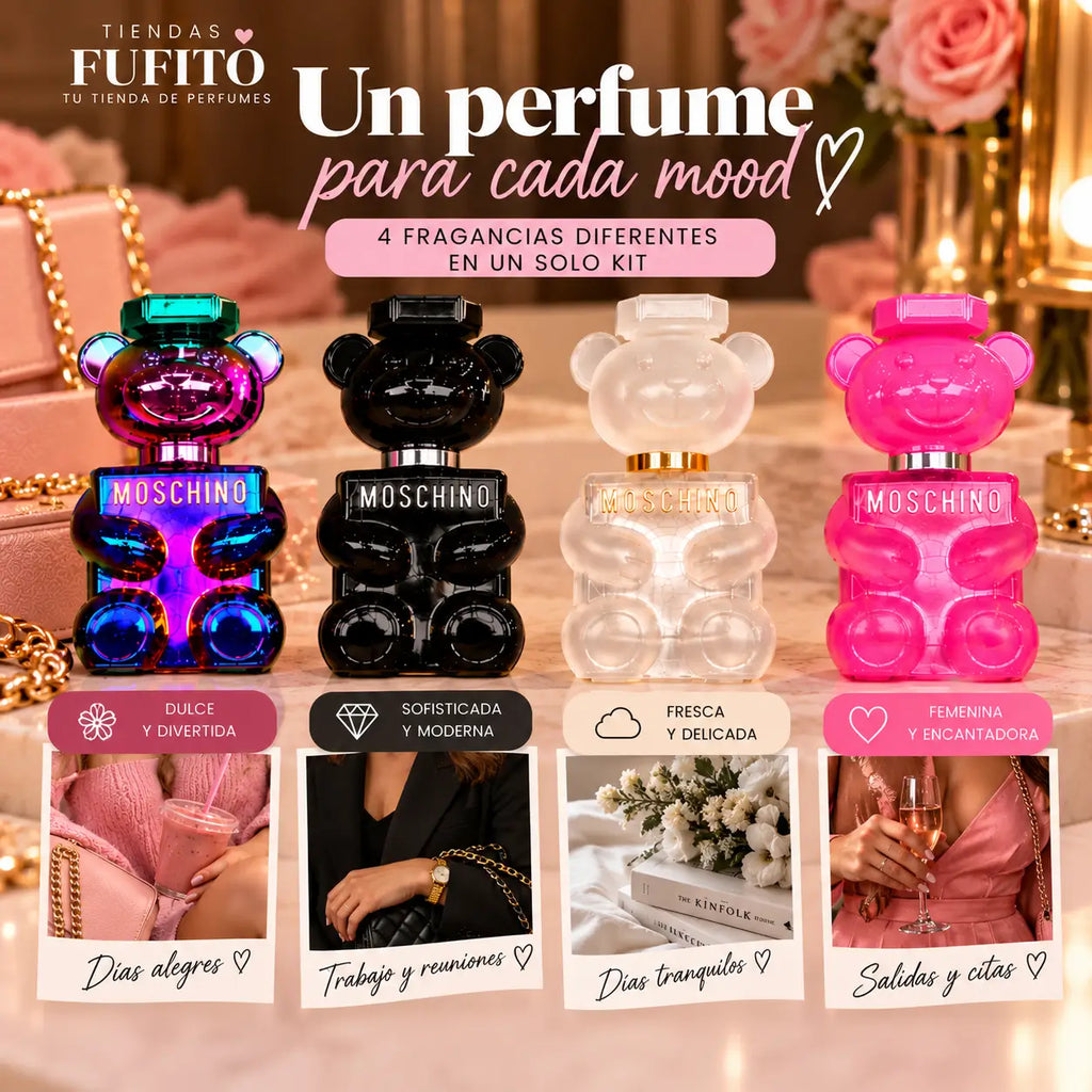 Kit 4 Moschino - Importados para cada versión de ti💕