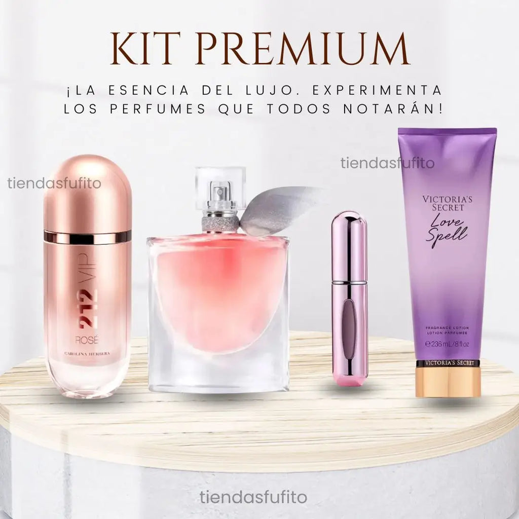 Descubre la esencia que transforma tu presencia. Kit 4 en 1 ✨ Envío Gratis