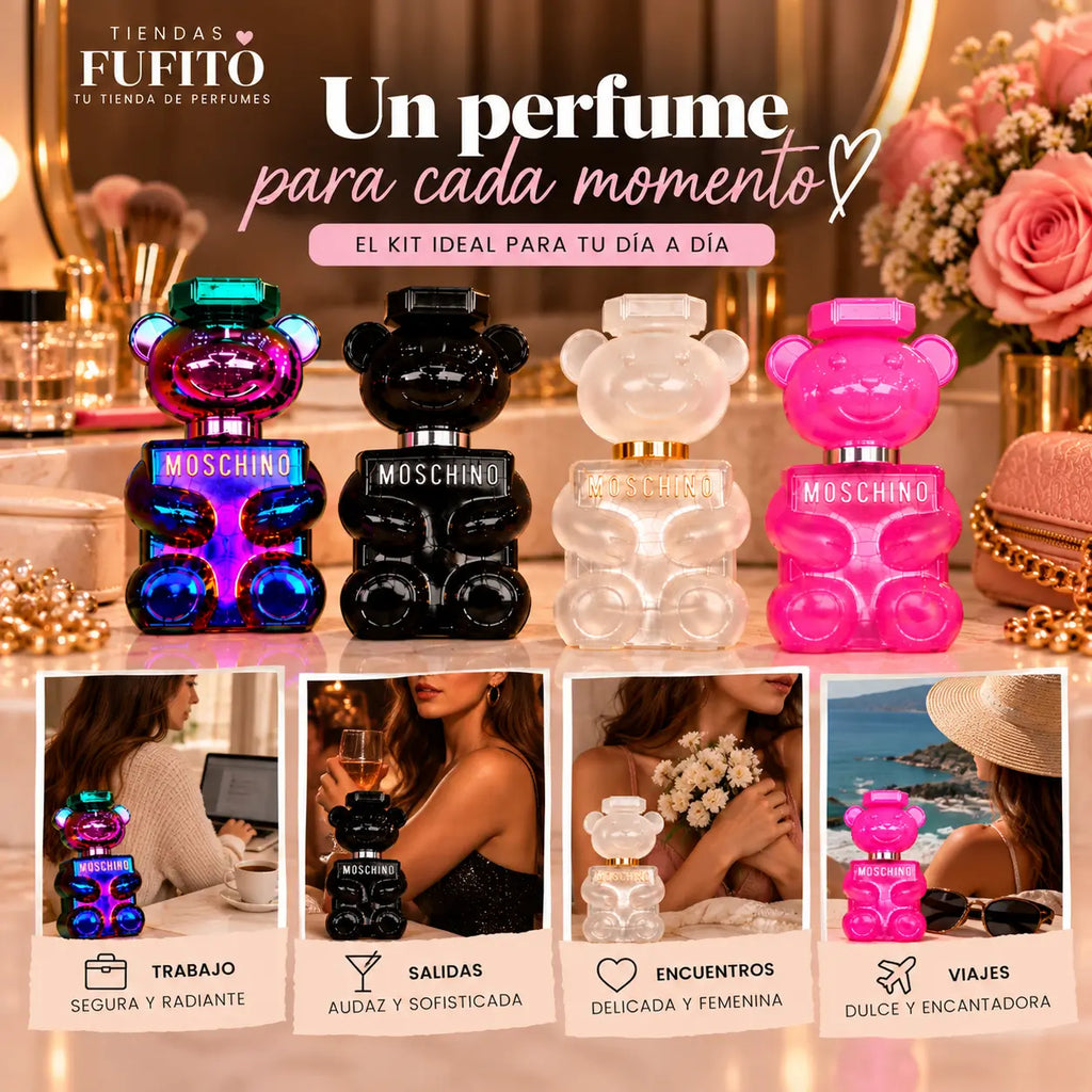 Kit 4 Moschino - Importados para cada versión de ti💕