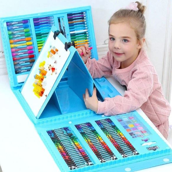 Set Kit De Arte Maleta 208 Piezas - Diversión para toda la familia