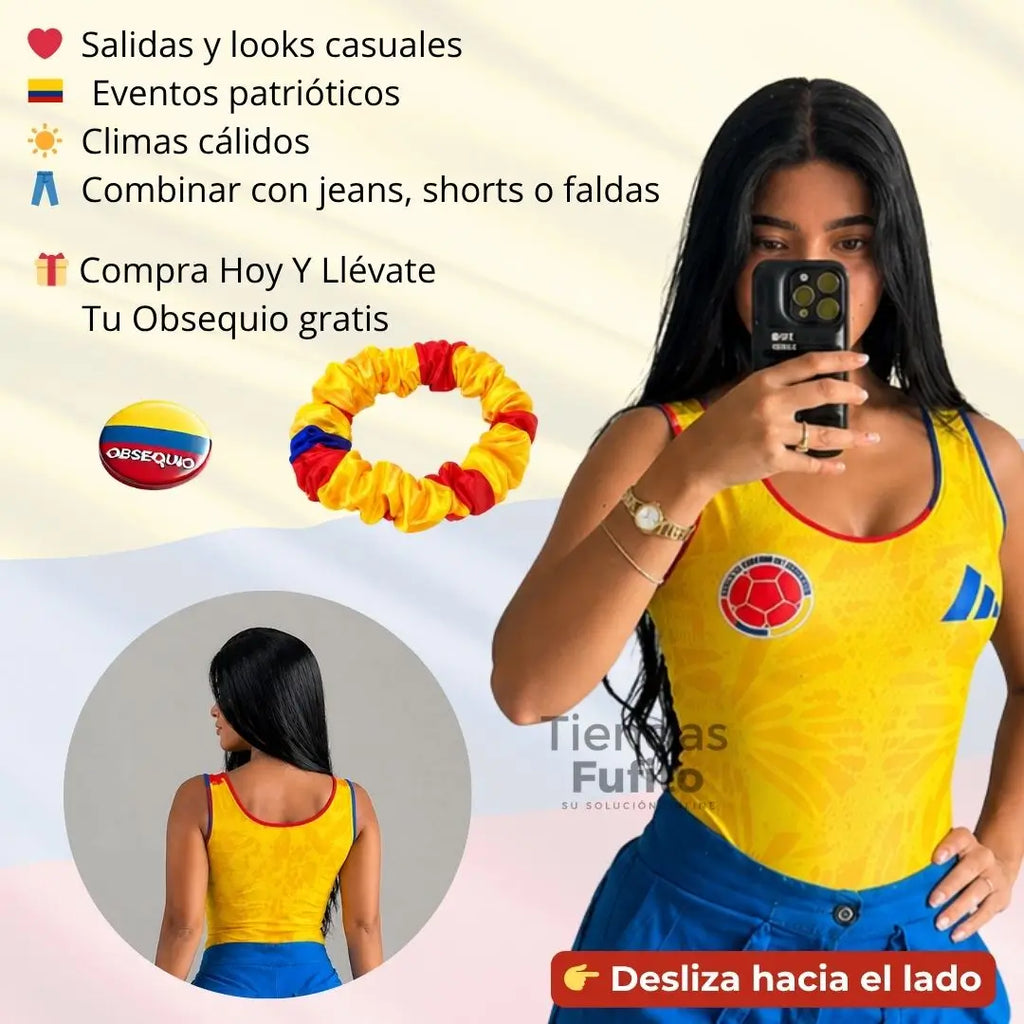 Luce tu orgullo Colombiano y resalta tu figura - Body exclusivo + Obsequio. 🇨🇴 ✨