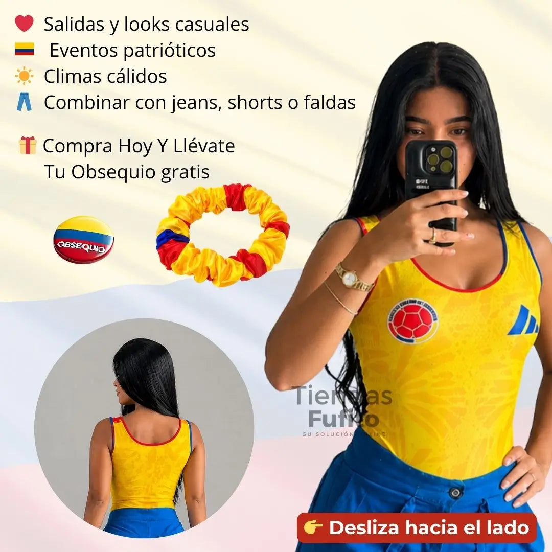 Luce tu orgullo Colombiano y resalta tu figura - Body exclusivo + Obsequio. 🇨🇴 ✨
