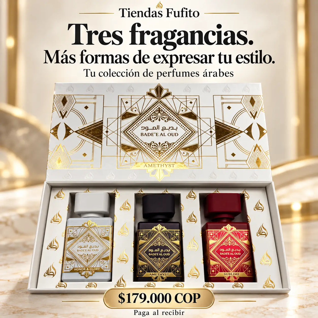 ✨ Kit 3 perfumes árabes importados - Un aroma para cada versión de ti