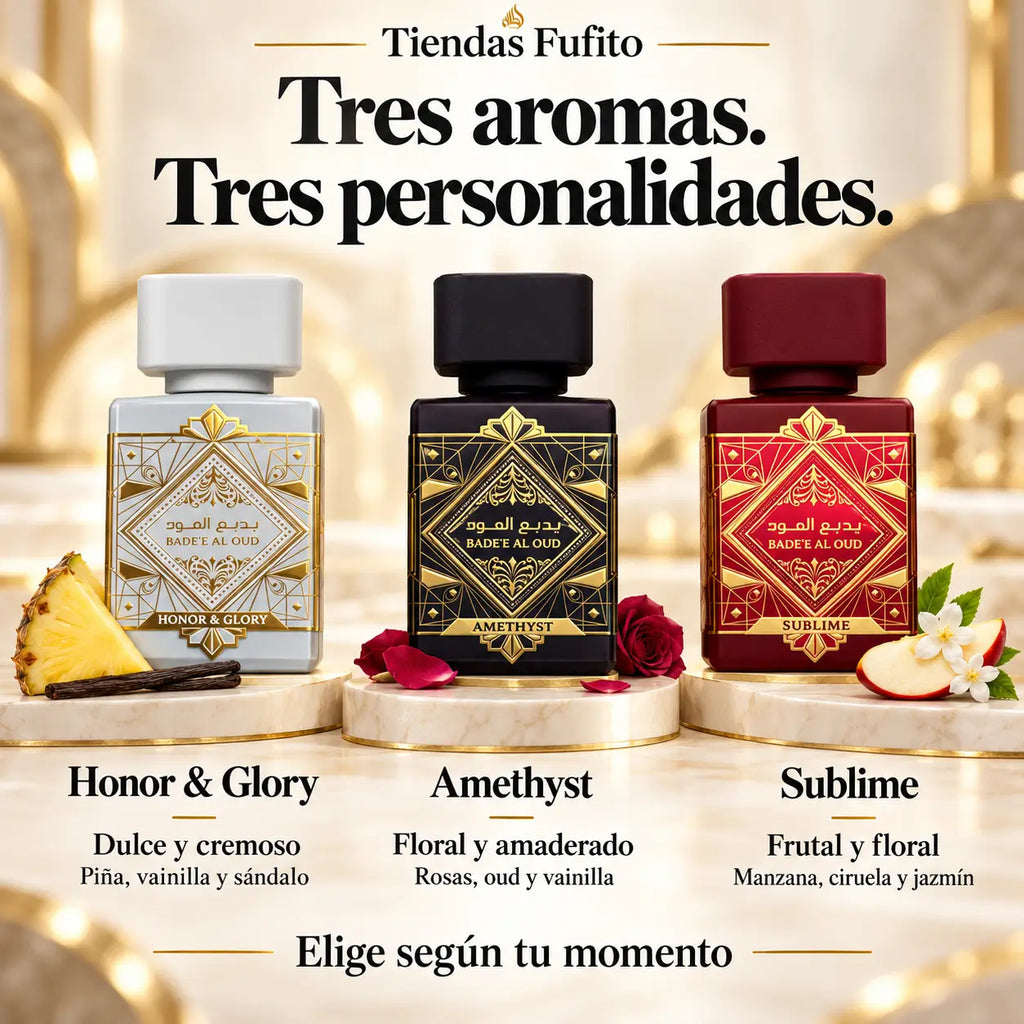 ✨ Kit 3 perfumes árabes importados - Un aroma para cada versión de ti