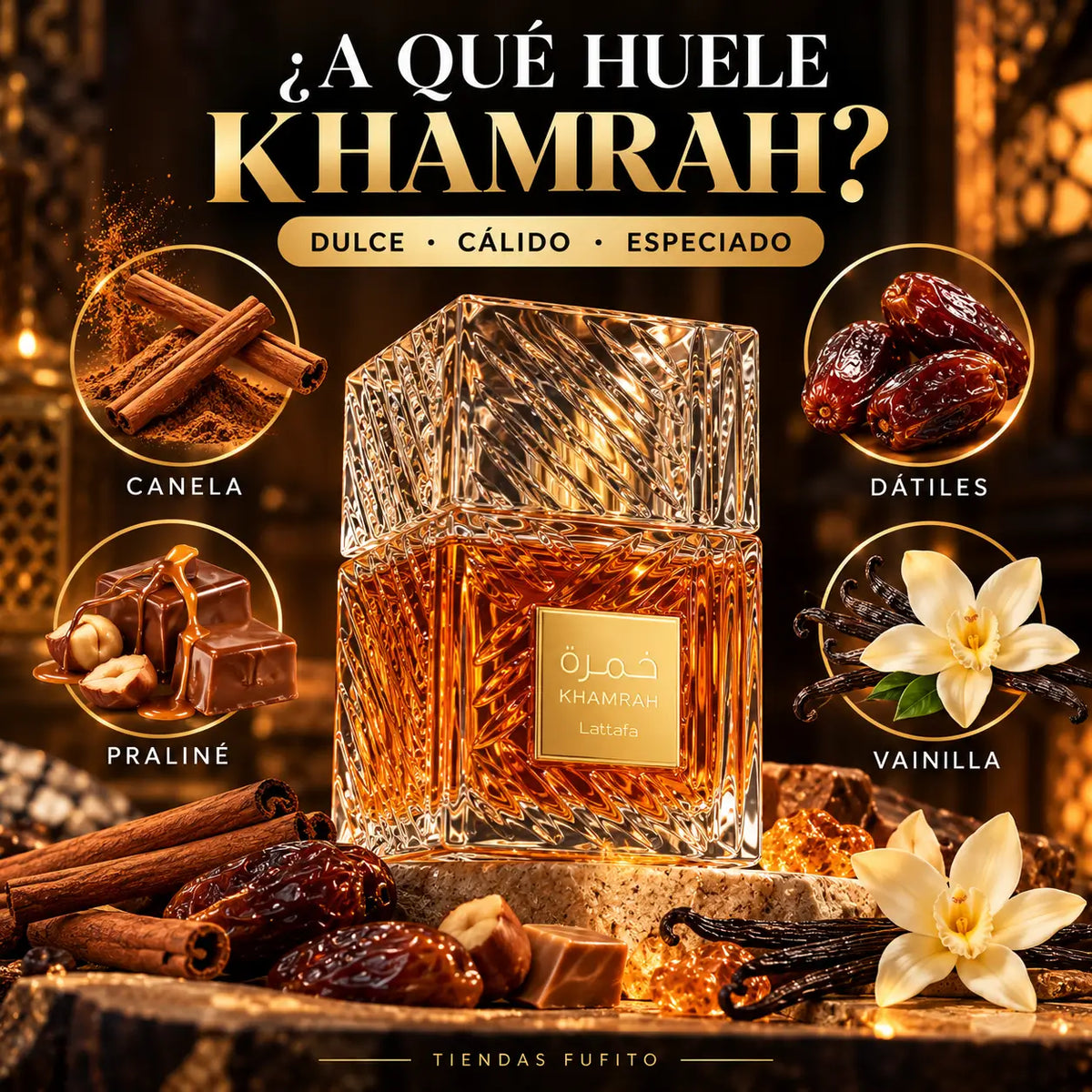 Kit Khamrah unisex: Perfume + crema + splash - 600ml ✨