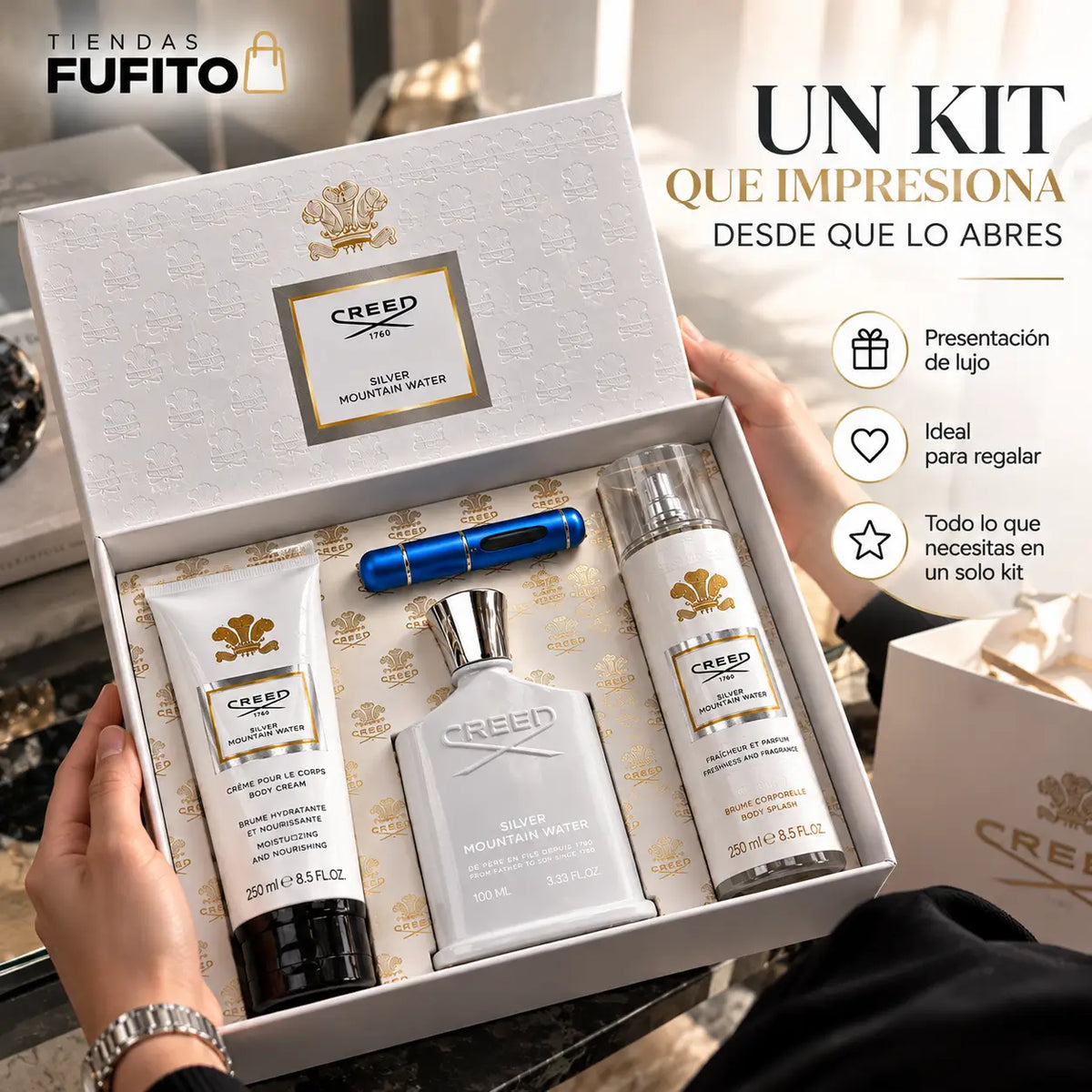 Kit Silver Premium 3 en 1 – 600 ml + obsequio 🤍