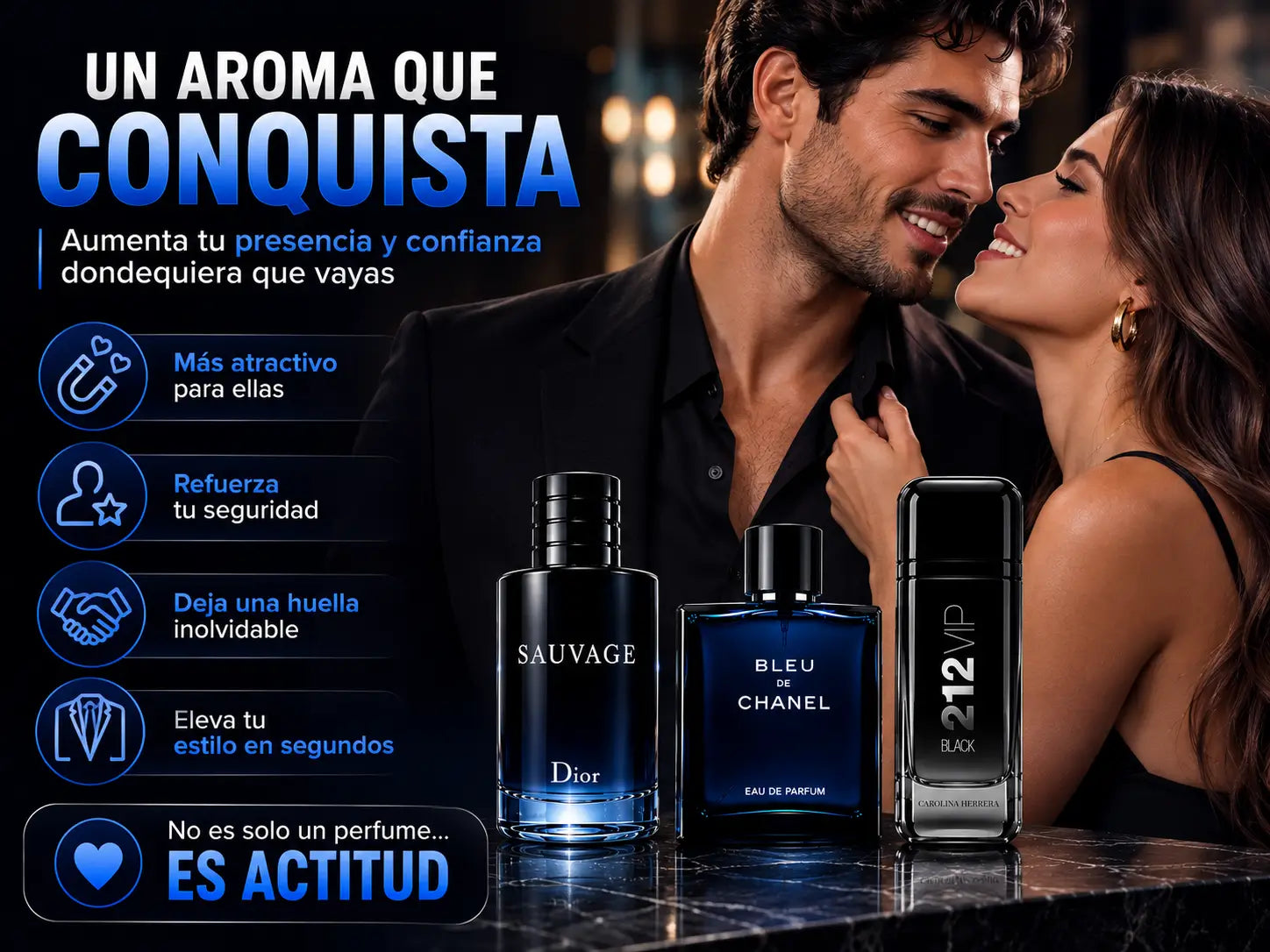 Trío Masculino Importado 3x100ml + 2 Obsequios (Últimas unidades 🚨)