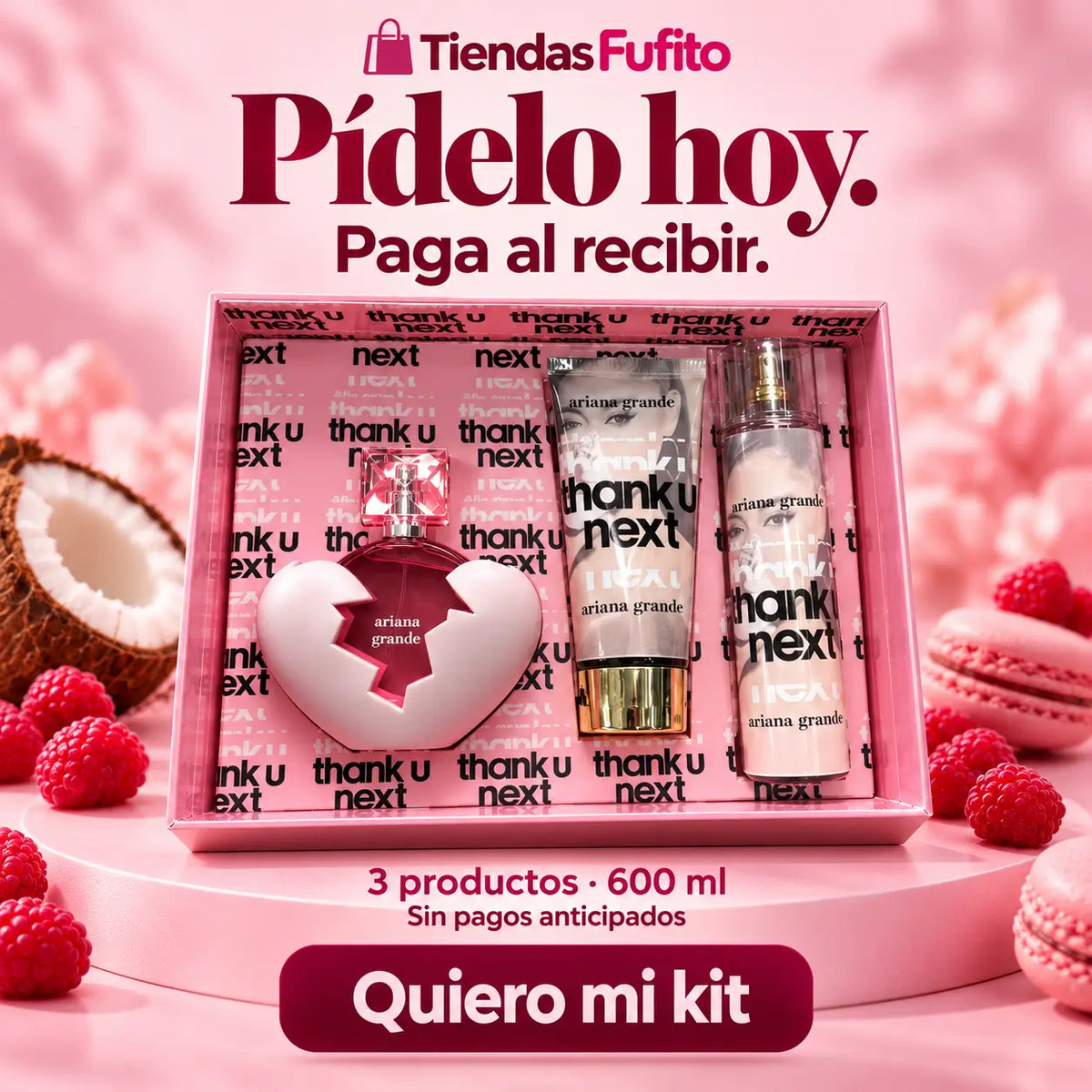 💗 Tu lado más dulce, en un solo kit - 3 en 1 · 600 ml